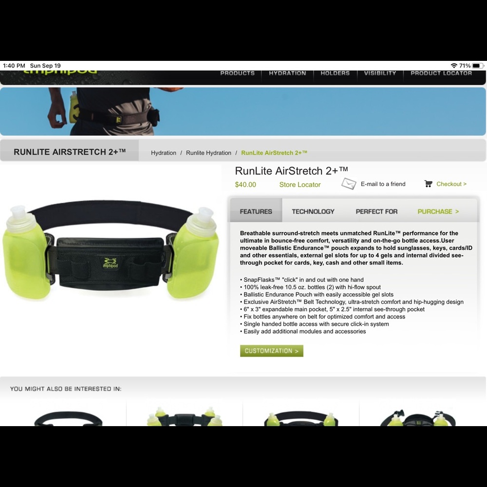 Athlete belt